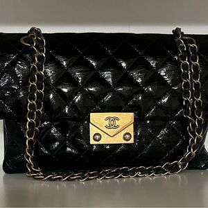 Chanel Black Quilted Leather Bag